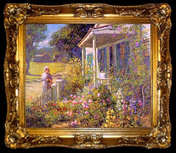 framed  Abbott Fuller Graves Summer Garden, ta009-2